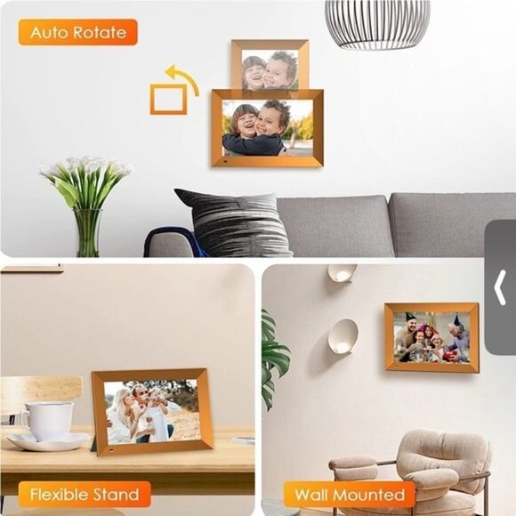 Digital Picture Frame frame10.1 Inch WiFi Smart Digital Photo Motion sensor 32GB - Picture 5 of 5